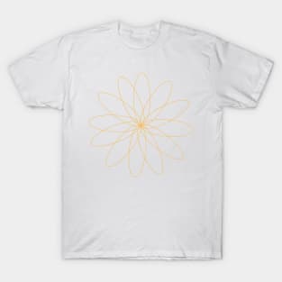 Orange Spiral Flower T-Shirt